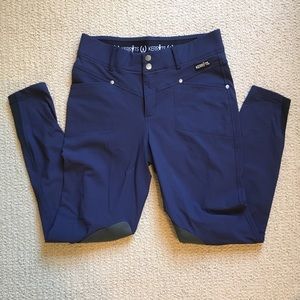 Kerrits Crossover Knee Patch Breech in Navy (M)